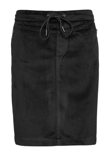 Samt-Rock mit Elastikbund schwarz 42 von s.Oliver