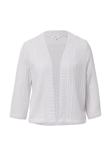 Sommerlicher Cardigan im Relaxed Fit mit 3/4-Ärmeln weiß 40 von s.Oliver