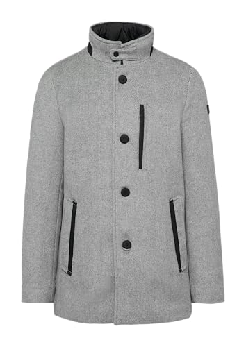 Sportiver Kurzmantel mit gestepptem Insert grau meliert 48 von s.Oliver