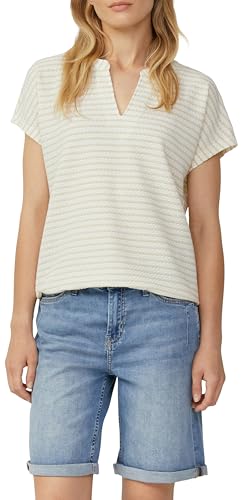 Strukturiertes T-Shirt im O-Shape beige 38 von s.Oliver