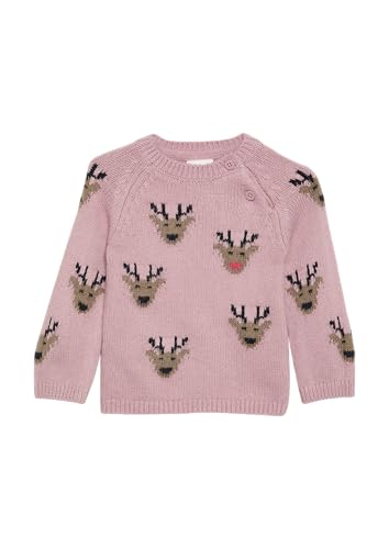 Süßer Strickpullover mit Weihnachtsmotiv zartrosa 80 von s.Oliver
