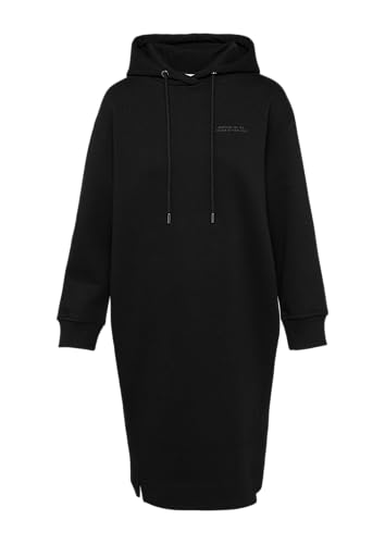Sweat-Kleid mit seitlichen Eingrifftaschen und Schlitzen schwarz 36 von s.Oliver