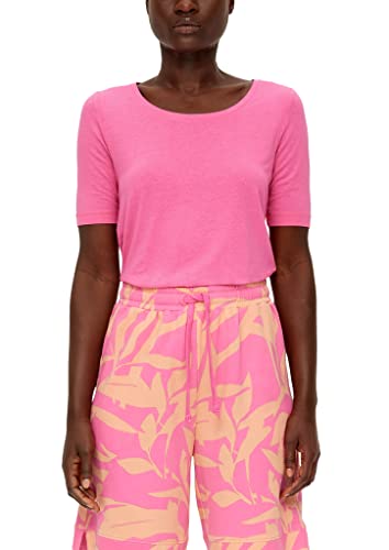 s.Oliver Damen T-Shirt Kurzarm, Pink, 46 von s.Oliver