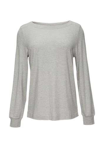 s.Oliver Weiches Longsleeve aus Jerseystrick, Grau Meliert,44 von s.Oliver
