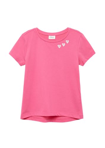 T-Shirt im Loose Fit mit Front- und Rückenprint rosa 116/122 von s.Oliver