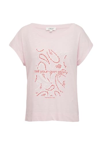 T-Shirt im Relaxed Fit mit Artwork rosa 36 von s.Oliver