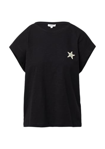 T-Shirt im Relaxed Fit mit kleinem Artwork schwarz 44 von s.Oliver