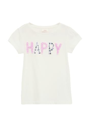 T-Shirt in A-Shape mit Artwork weiß 92/98 von s.Oliver