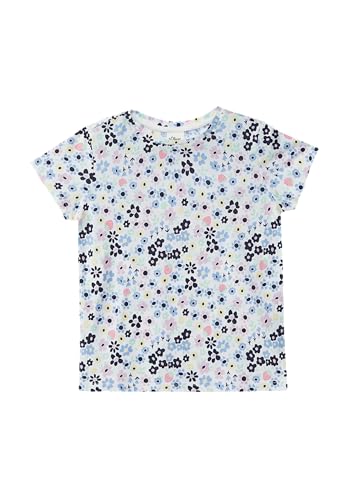 T-Shirt mit All-Over-Print im Loose Fit weiß 128/134 von s.Oliver