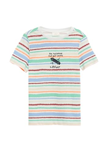 T-Shirt mit All-Over-Print weiß 140 von s.Oliver