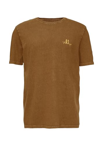 T-Shirt mit Flammgarnstruktur von s.Oliver