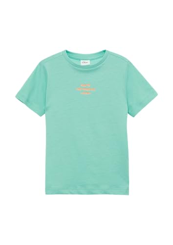 T-Shirt mit Front- und Rückenprint türkis 128/134 von s.Oliver