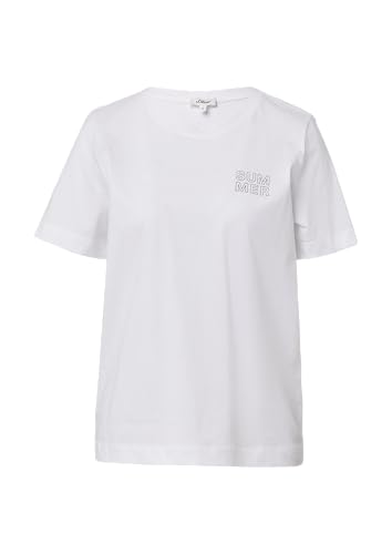 T-Shirt mit Front- und Rückenprint weiß 40 von s.Oliver