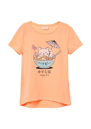 T-Shirt mit Frontprint im Loose Fit orange 116/122 von s.Oliver