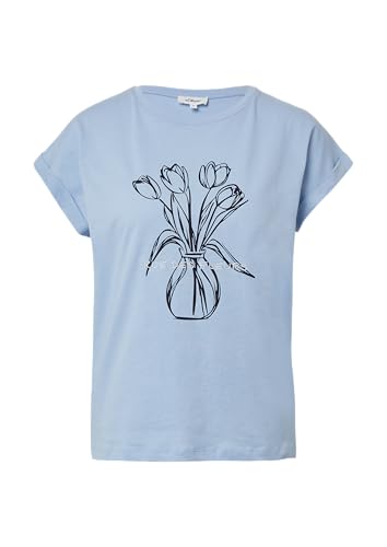 T-Shirt mit Frontprint im Relaxed Fit hellblau 44 von s.Oliver