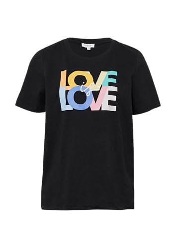 T-Shirt mit Pride-Motiv schwarz 36 von s.Oliver