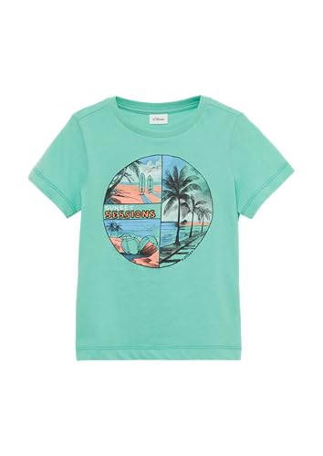 T-Shirt mit Frontprint türkis 104/110 von s.Oliver