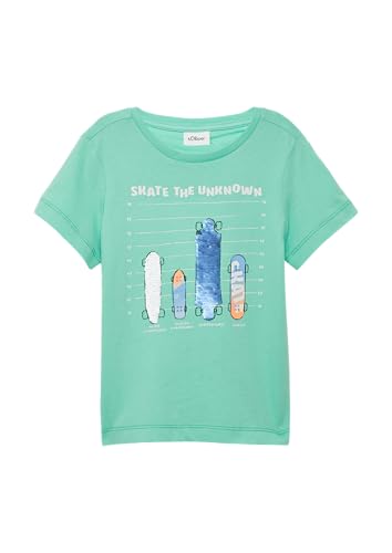 T-Shirt mit Frontprint und Wendepailletten Minze 92/98 von s.Oliver