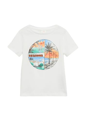 T-Shirt mit Frontprint weiß 116/122 von s.Oliver