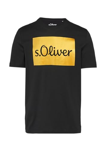 T-Shirt mit Gold- oder Silber-Print schwarz XL T-Shirt mit Gold- oder Silber-Print schwarz XL von s.Oliver