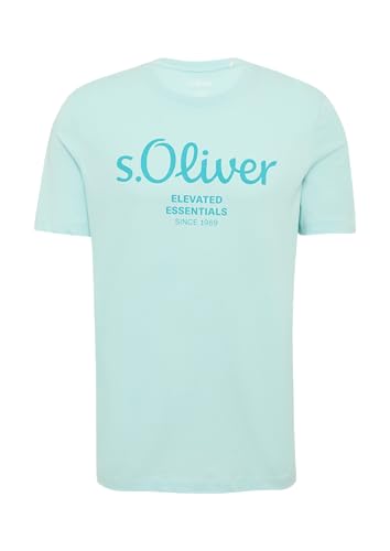 s.Oliver Herren Logo-Shirt 2139909 Ozeangrün 3XL von s.Oliver