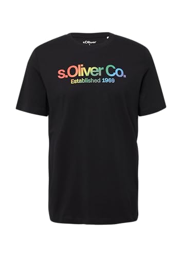 T-Shirt mit Pride-Motiv schwarz XL von s.Oliver