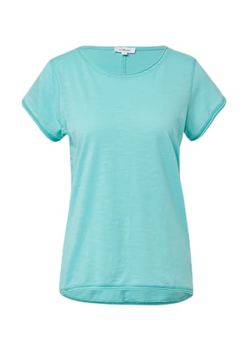 T-Shirt mit Rollkanten und Flammgarnstruktur türkis 46 T-Shirt mit Rollkanten und Flammgarnstruktur türkis 46 von s.Oliver