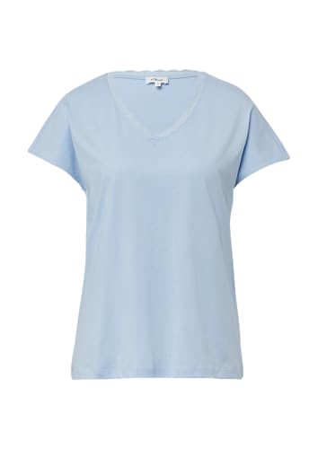 T-Shirt mit Spitze aus Modalmix hellblau 40 von s.Oliver