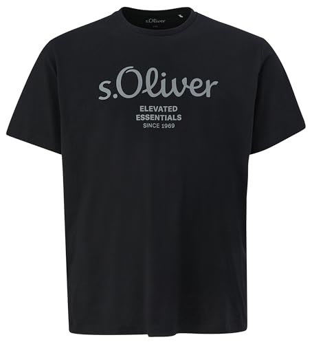s.Oliver Herren 2139910 T-Shirt, 99D1 schwarz, 3XL von s.Oliver
