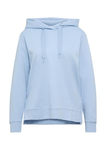 Weiches Kapuzensweatshirt mit seitlichen Schlitzen hellblau 48 von s.Oliver
