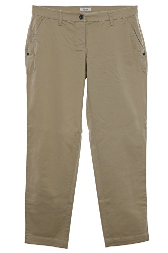 s Oliver Chino Hose Chinohose Pants Regular Fit Damen Stretch Kurzgröße, Farbe:beige, Damengrößen:21 von s.Oliver