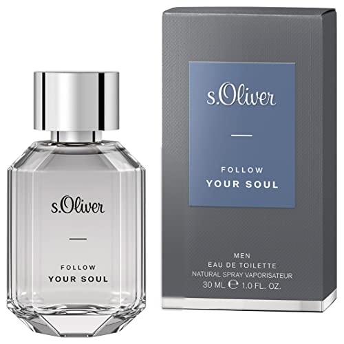 s.Oliver® Follow Your Soul Men | Eau de Toilette - maskulin & verführerisch - perfektes Accessoire für Herren mit stilvollem Auftritt und beeindruckender Coolness | 30 ml Natural Spray Vaporisateur von Follow Your Soul