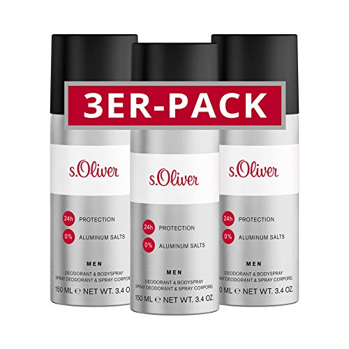 s.Oliver® Men I 3er Pack - Deodorant - markant-maskulin - zuverlässig frisch I 150ml Aerosol Spray von s.Oliver