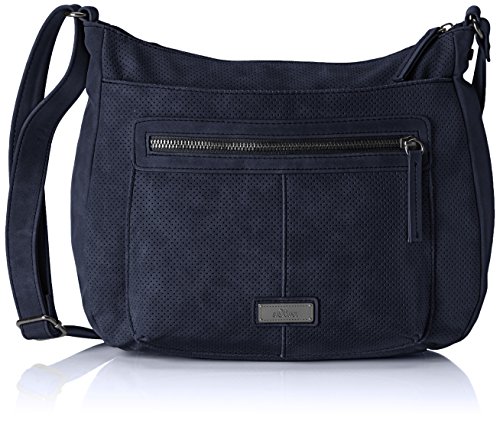 s.Oliver (Bags) Damen Umhängetaschen 30x26x10 cm (B x H x T), Blau (Dark Blue 5852) von s.Oliver