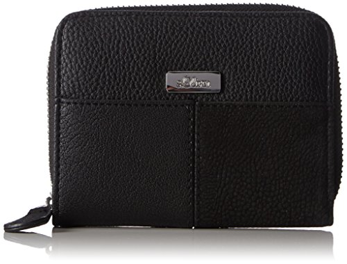 s.Oliver (Bags) Two Tone 39.604.93.3503 Damen Geldbörsen 13x11x1 cm (B x H x T), Schwarz (Black 9999) von s.Oliver