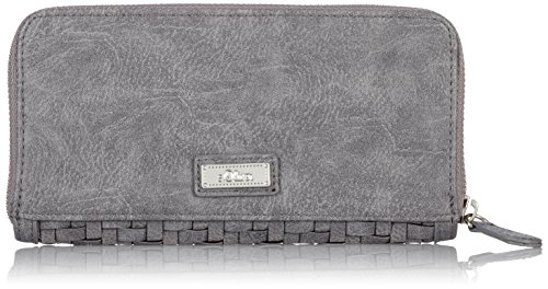 s.Oliver (Bags) Zip Wallet 39.602.93.3550 Damen Geldbörsen 16x10x1 cm (B x H x T), Grau (Pearl Grey 9464) von s.Oliver