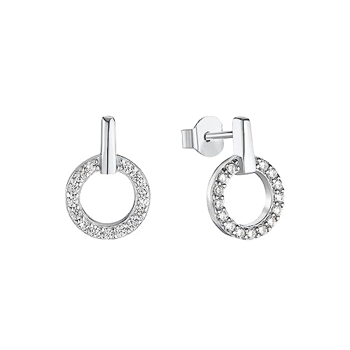s.Oliver 2034377 Damen Ohrstecker Sterling-Silber 925 Silber Weiß von s.Oliver