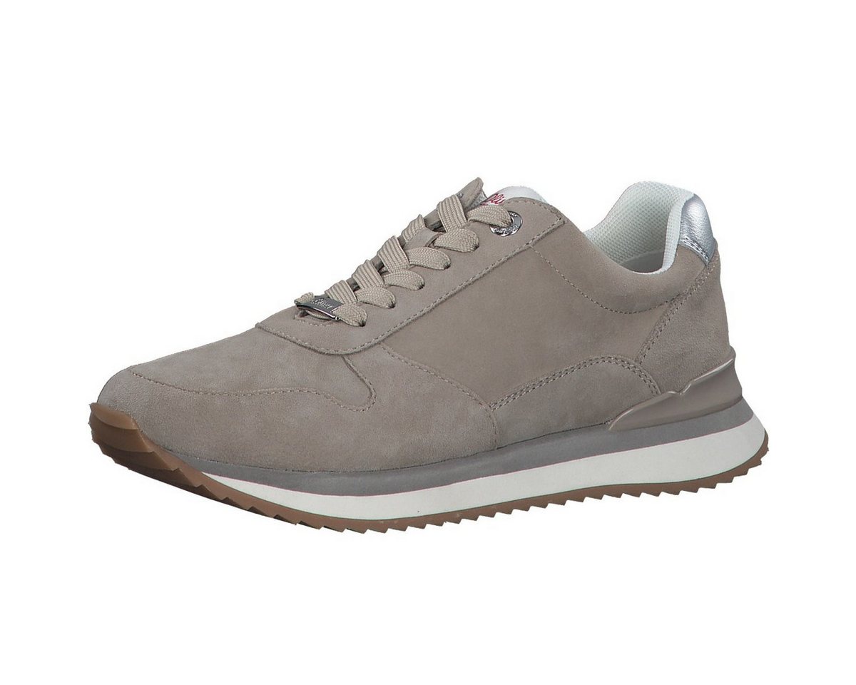 s.Oliver 5-23646-28-341 aus Leder mit Soft Foam taupebraun Damen Sneaker von s.Oliver