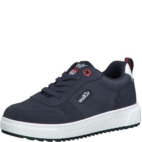 s.Oliver Jungen Sneaker zum Schnüren Bequem, Blau (Navy), 33 von s.Oliver