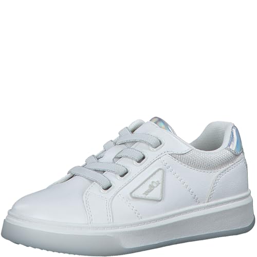 s.Oliver Mädchen Sneaker mit Breiten Schnürsenkeln Flach, Weiß (White/Silver), 36 s.Oliver Mädchen Sneaker mit Breiten Schnürsenkeln Flach, Weiß (White/Silver), 36 von s.Oliver