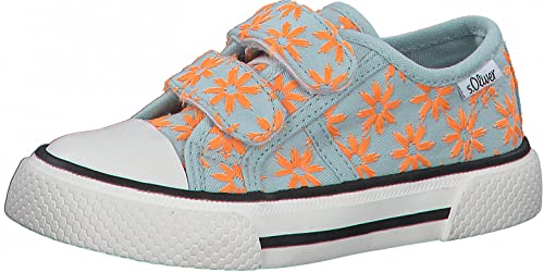 s.Oliver 5-5-34202-28 Sneaker, Mint/ORANGE, 31 EU von s.Oliver