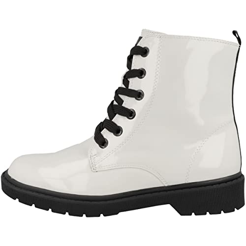 s.Oliver 5-5-45211-39 Stiefelette, OFFWHT PATENT, 31 EU von s.Oliver