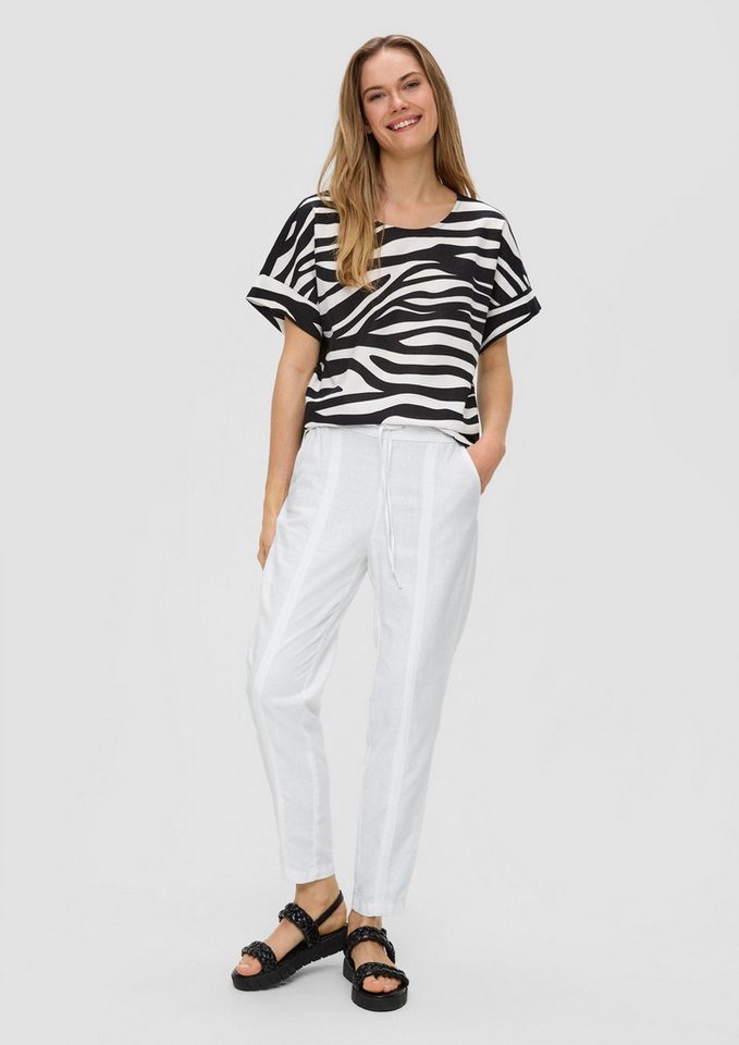 s.Oliver 7/8-Hose Hose Hose aus Leinenmix mit Ziernähten von s.Oliver