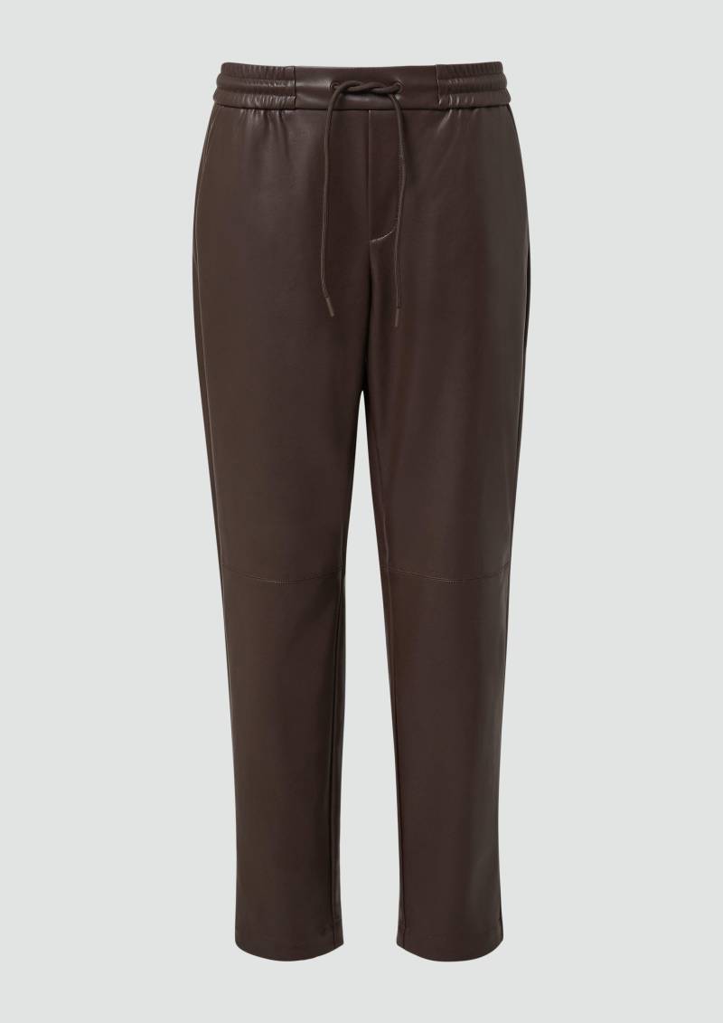 s.Oliver - Weiche 7/8-Hose aus Kunstleder, Damen, braun von s.Oliver