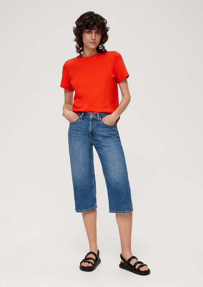 s.Oliver 7/8-Jeans Karolin Comfort Culotte / Relaxed Fit / Mid Rise / Straight Leg Label-Patch von s.Oliver