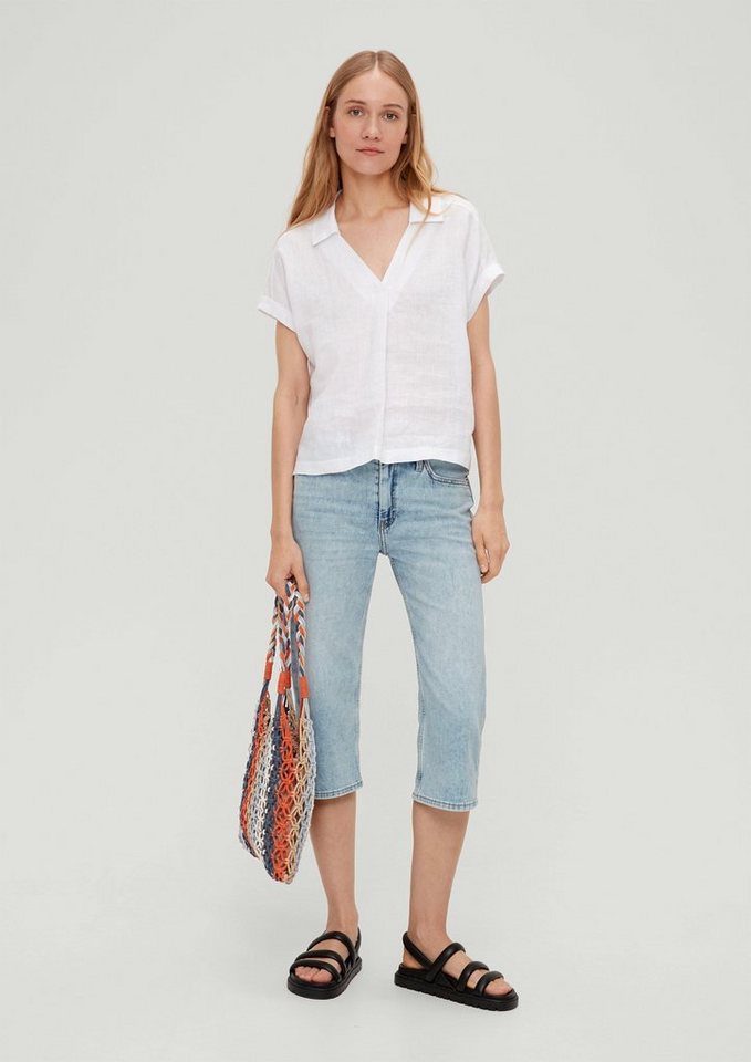 s.Oliver 7/8-Jeans Karolin Comfort Culotte / Relaxed Fit / Mid Rise / Straight Leg Label-Patch von s.Oliver