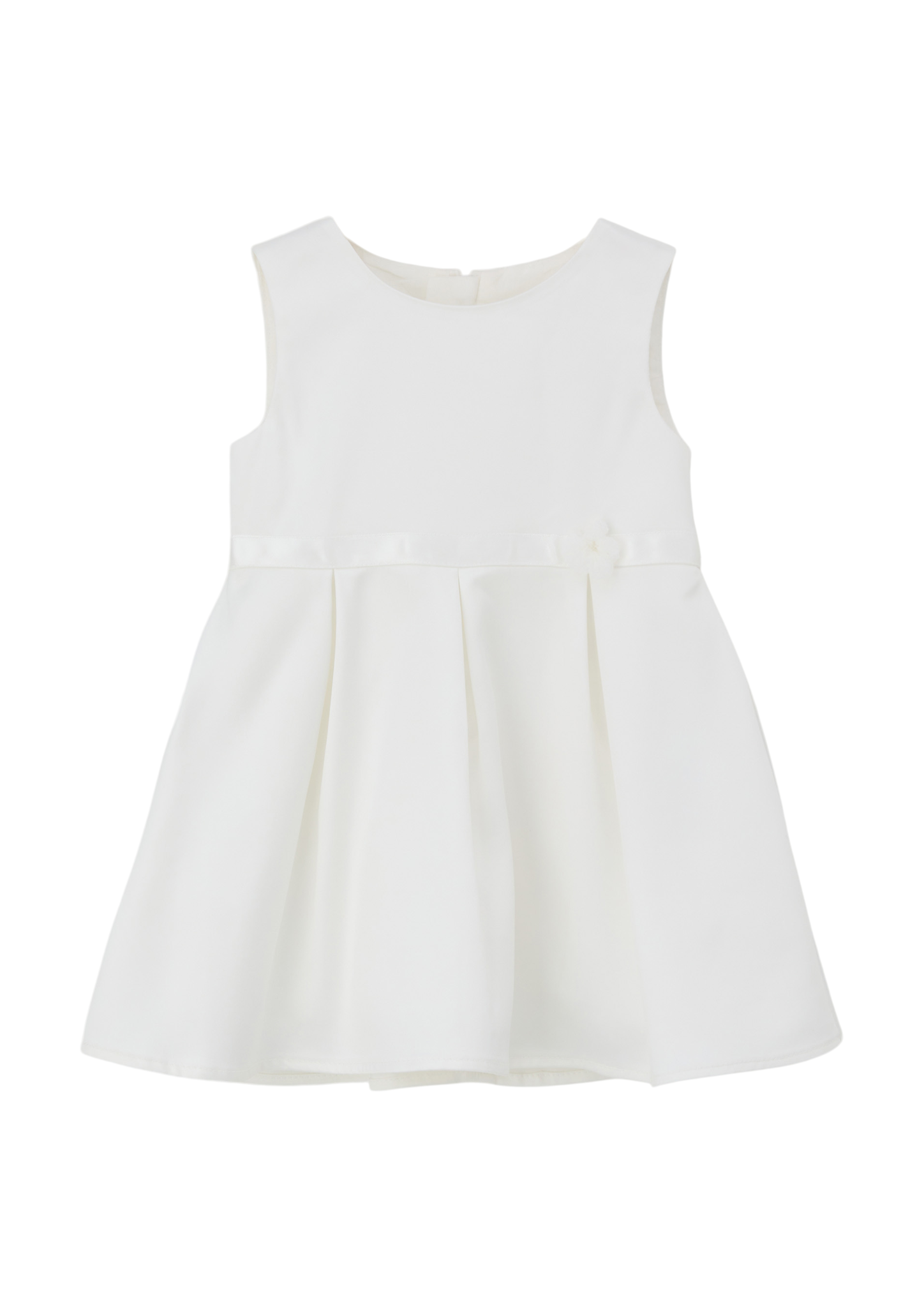 s.Oliver - Ärmelloses Kleid mit Blumenapplikation, Babys, creme von s.Oliver