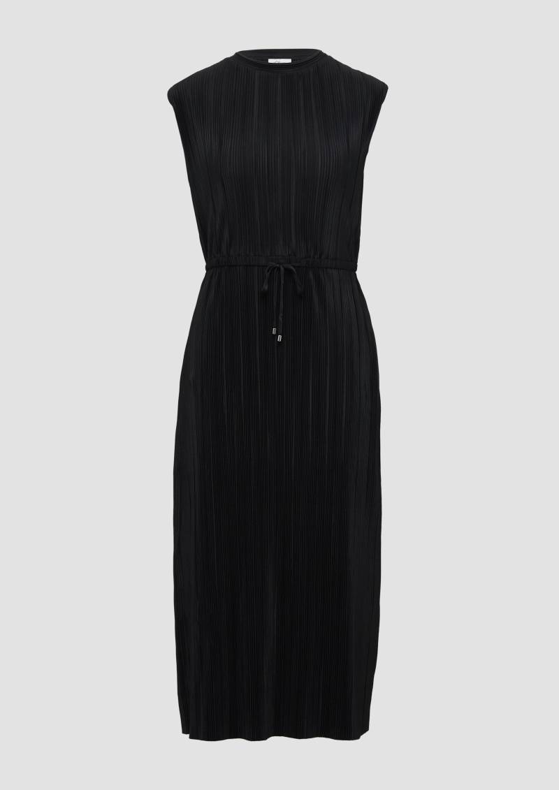 s.Oliver - Gestreiftes Kleid im Relaxed Fit mit überschnittenen Schultern, Damen, schwarz von s.Oliver