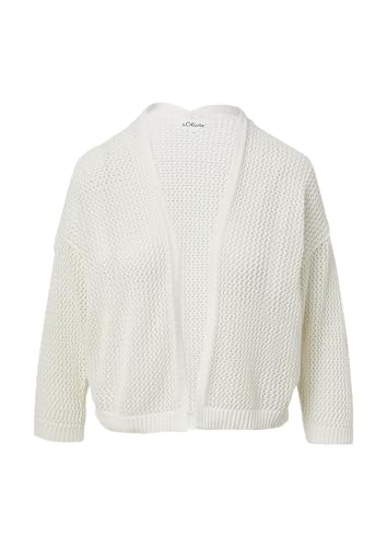 s.Oliver Ajour-Strickjacke mit 3/4-Arm Ecru 44 von s.Oliver