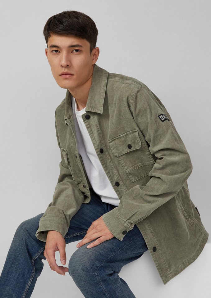 s.Oliver Allwetterjacke Gewaschenes Overshirt aus Cord mit Brusttaschen s.Oliver Allwetterjacke Gewaschenes Overshirt aus Cord mit Brusttaschen von s.Oliver